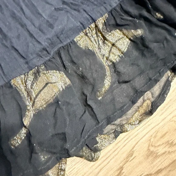 Ranee's Black Gold Sequin High Low Maxi Dress S/M - Picture 10 of 14